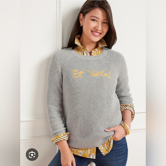 Talbota Et Voila! Embroidered Small Sweater - Picture 1 of 5